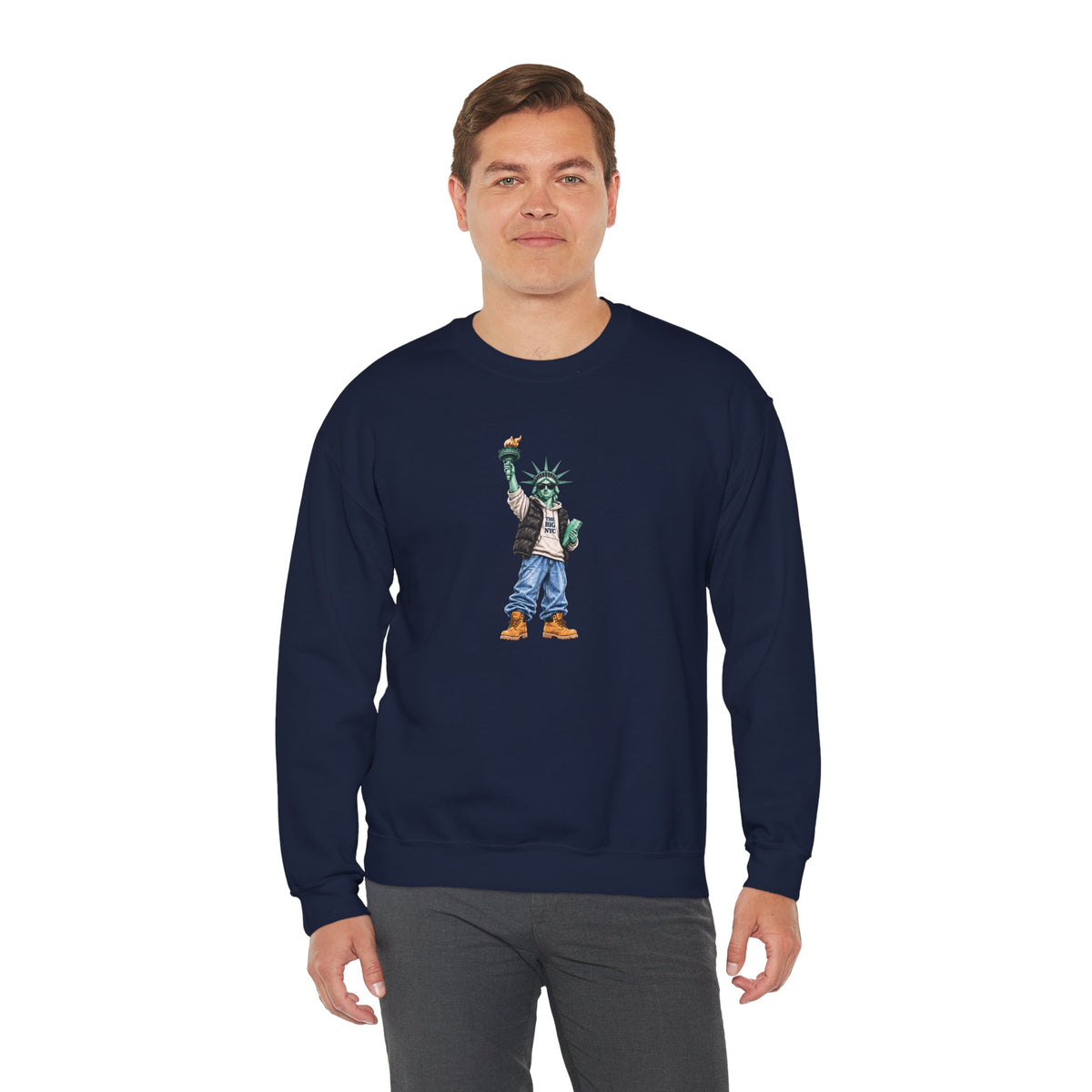 Statue of Liberty Streetwear Crewneck Sweatshirt