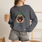 Pug Statue of Liberty Sweatshirt
