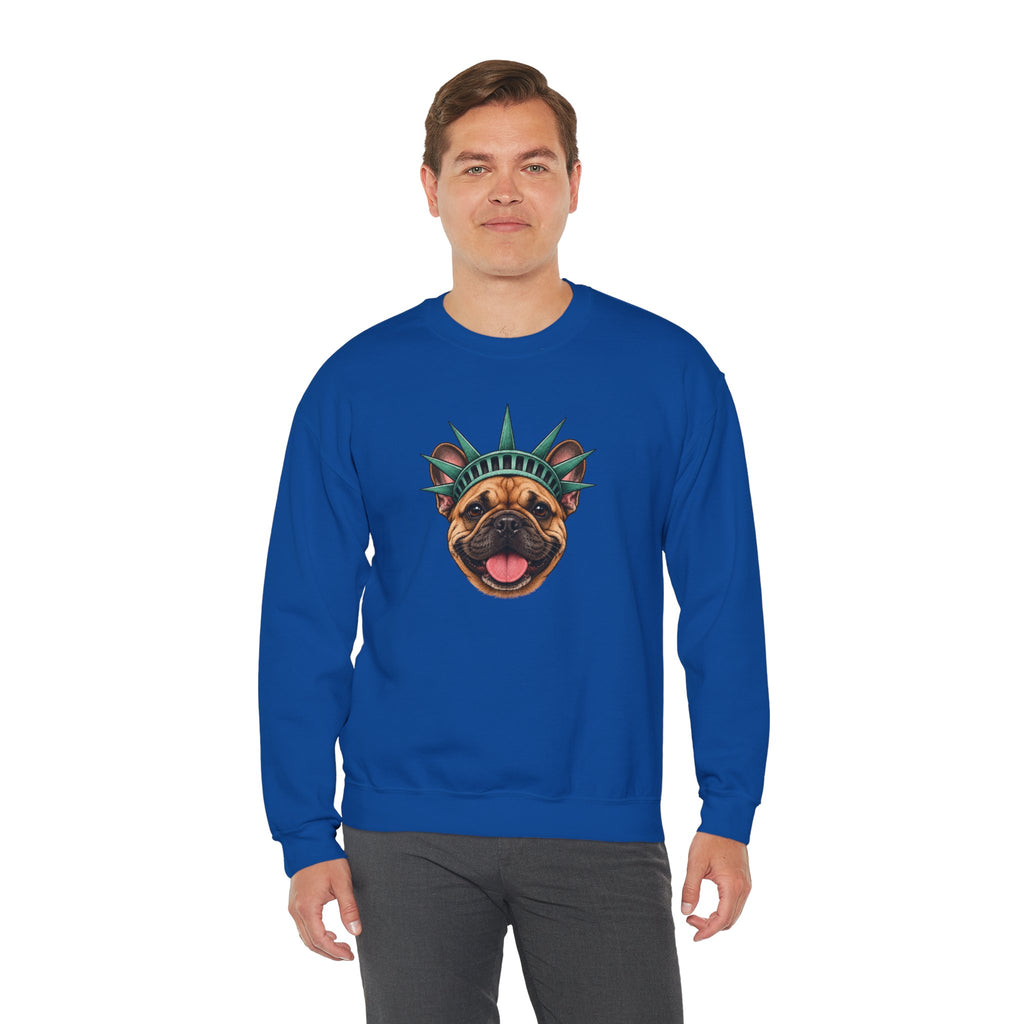 French Bulldog Statue of Liberty Sweatshirt