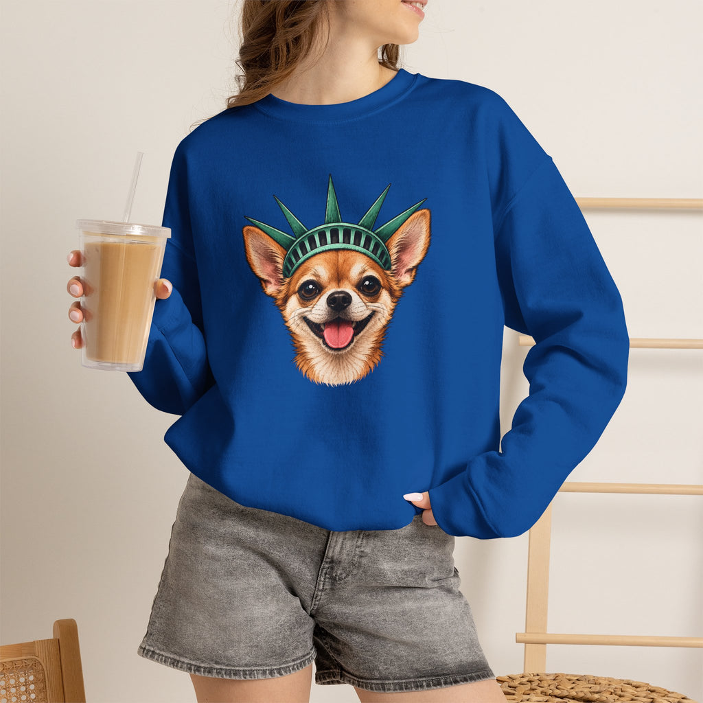 Chihuahua Statue of Liberty Sweatshirt