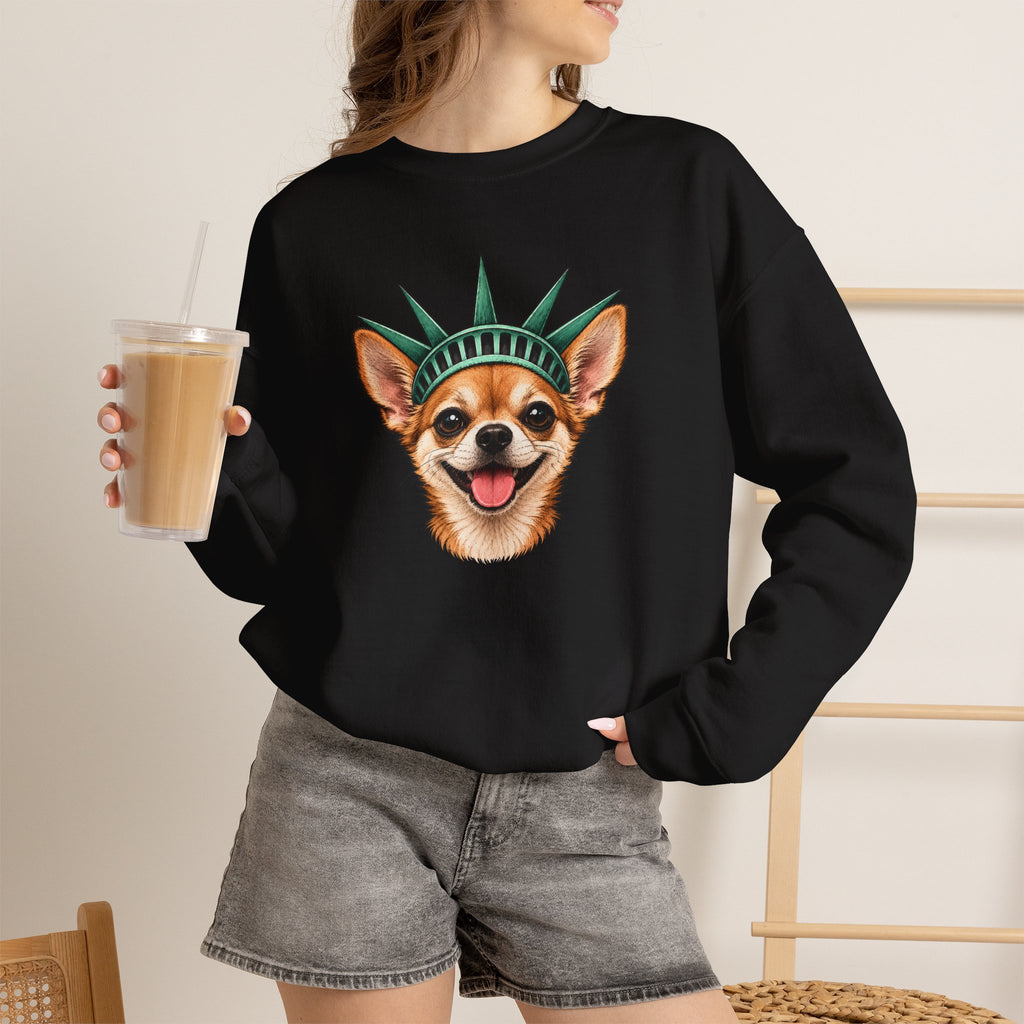 Chihuahua Statue of Liberty Sweatshirt