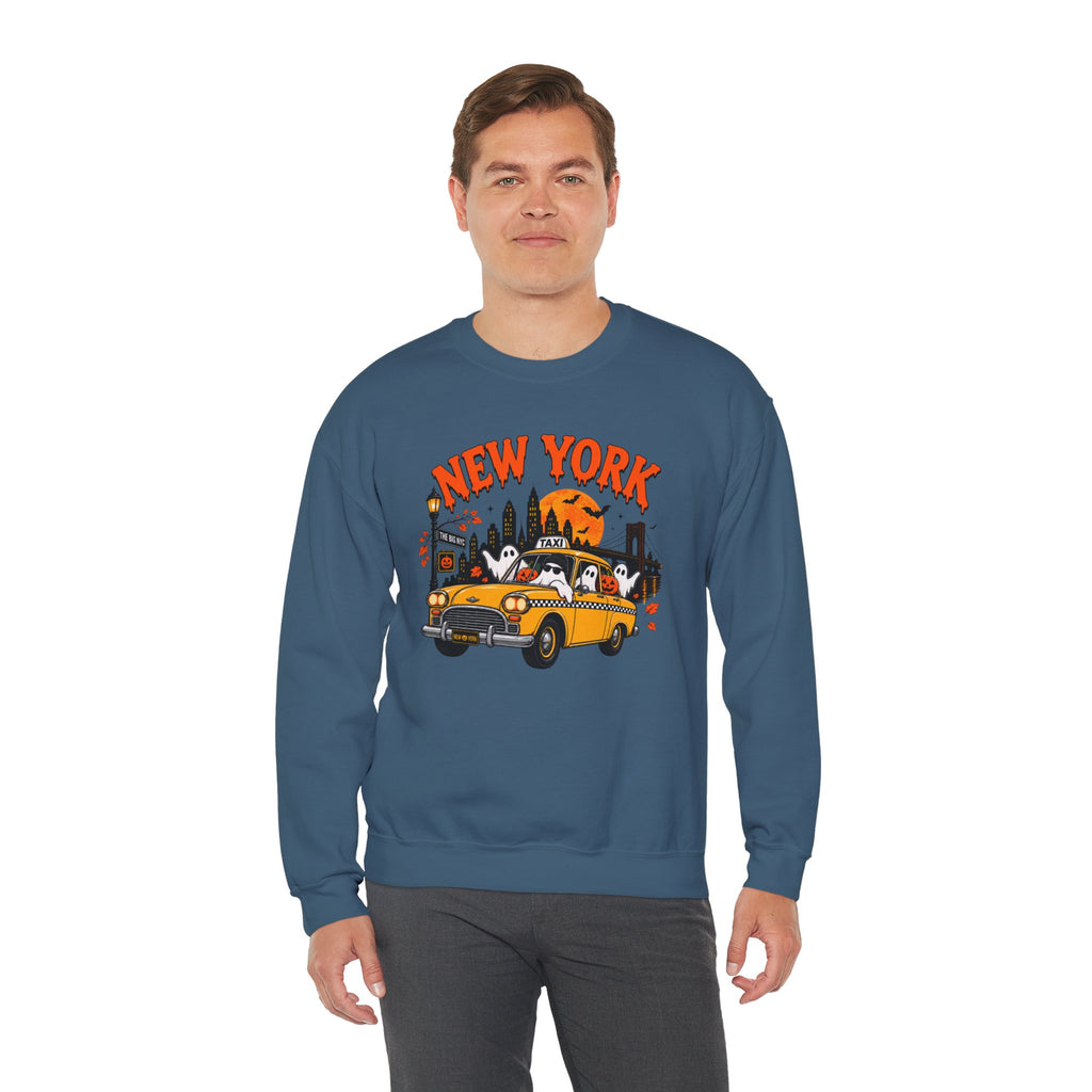 New York Halloween Taxi Ghost Sweatshirt