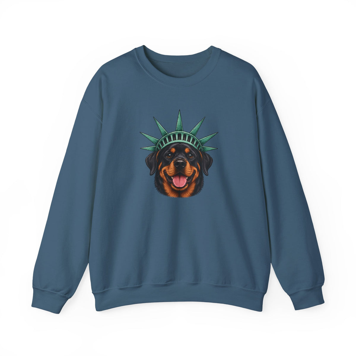 Rottweiler Statue of Liberty Sweatshirt