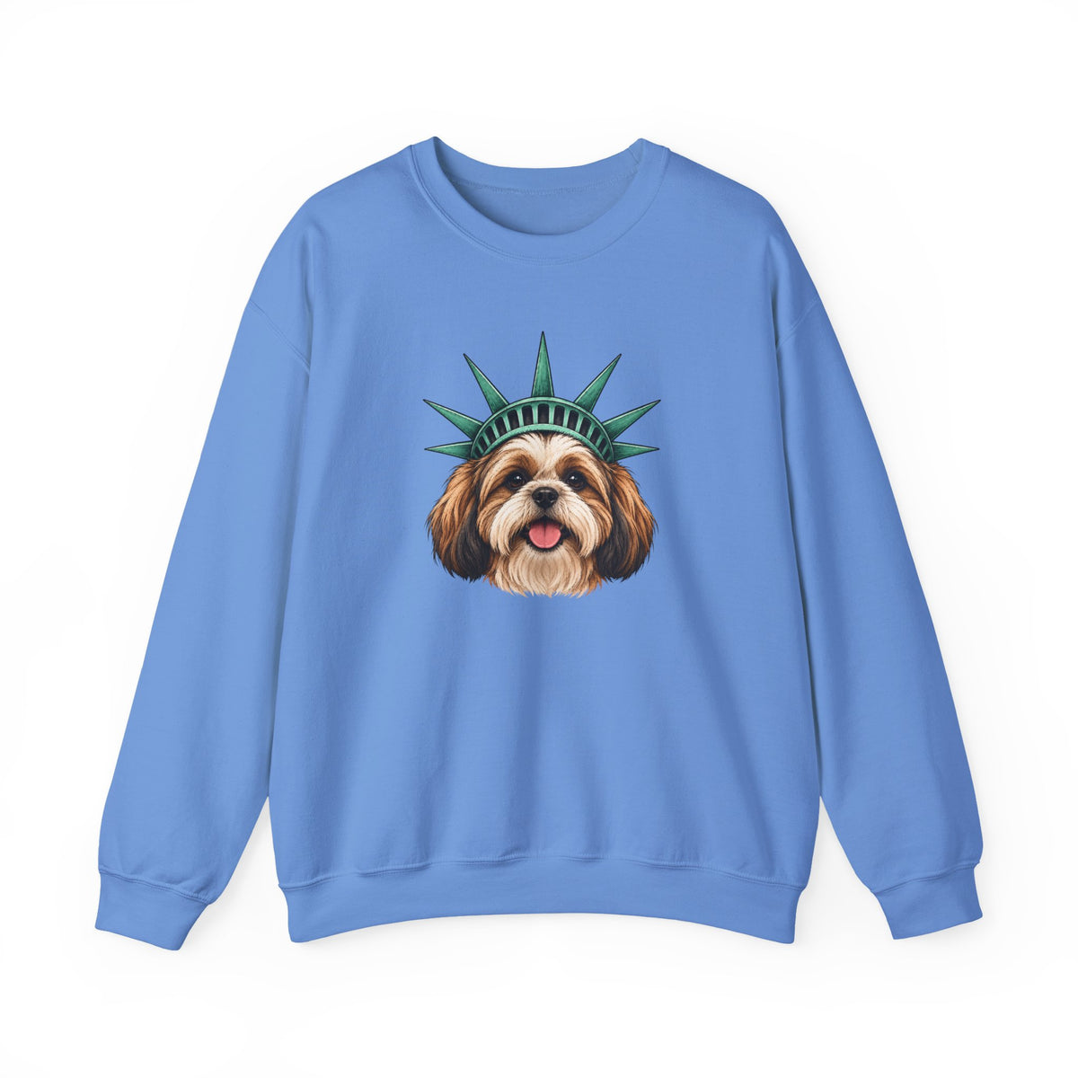 Shih Tzu Statue of Liberty Sweatshirt