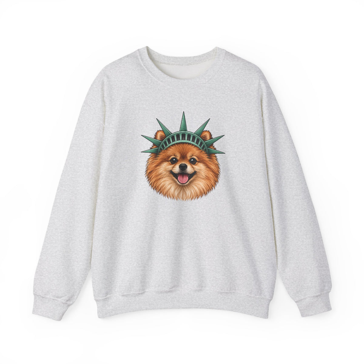 Pomeranian Statue of Liberty Sweatshirt